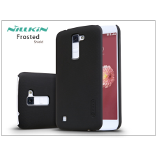 LG K10 K420N hátlap képernyővédő fóliával - Nillkin Frosted Shield - fekete tok és táska