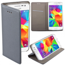LG K3 K100 szürke mágneses átlátszó szilikon keretes könyvtok tok és táska