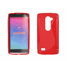 LG Leon H340N, Szilikon tok, S-Case, piros tok és táska