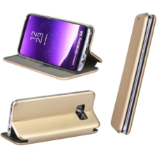 LG LG K30 (2019), Oldalra nyíló tok, stand, Forcell Elegance, arany tok és táska