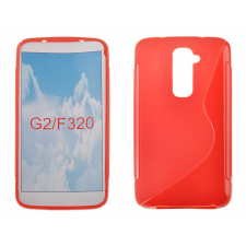 LG Optimus G2 D802, Szilikon tok, S-Case, piros tok és táska