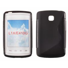 LG Optimus L1 2 E410, Szilikon tok, S-Case, fekete tok és táska