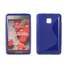 LG Optimus L3 2 E430, Szilikon tok, S-Case, kék tok és táska