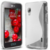 LG Optimus L5 2 E460, Szilikon tok, S-Case, átlátszó