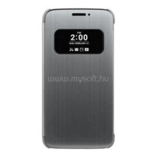 LG tok álló (FLIP, oldalra nyíló, ablakos) SZÜRKE (CFV-160.AGEUTB) tok és táska