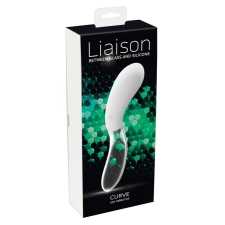 Liaison - szilikon-üveg LED vibrátor (áttetsző-fehér) vibrátorok