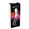 Liaison You2toys Liaison - szilikon-üveg LED vibrátor (áttetsző-fehér)
