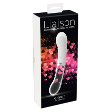 Liaison You2toys Liaison - szilikon-üveg LED vibrátor (áttetsző-fehér) vibrátorok