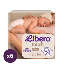 Libero Touch pelenka, Koraszülött 0, 1-2,5 kg, 144 db pelenka