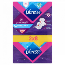 Libresse Goodnight Ultra Large szárnyas egészségügyi betét, éjszakai használatra 16 db intimhigiénia nőknek