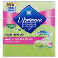 Libresse Libresse egészségügyi betét 10 db Ultra Normal vékony szárnyas aloe vera intim higiénia