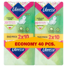 Libresse Regular+ Natural Care szárnyas egészségügyi betét (40 db) intim higiénia