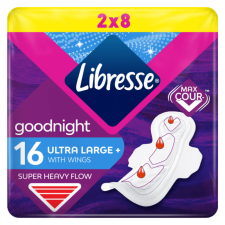 Libresse Ultra Goodnight Large Wings egészségügyi betét (2x8 db) intim higiénia