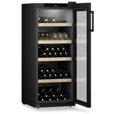 Liebherr WPBL 4601 borhűtő, 166 palackos, 59.7x76.3x148.4 cm, fekete borhűtőgép