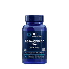 Life Extension Ashwagandha Plus Calm &amp; Focus (60 Veg Kapszula) vitamin és táplálékkiegészítő