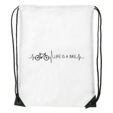 Life is a bike - Sport táska fehér tornazsák