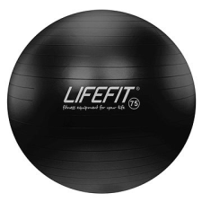LifeFit anti-tört 75 cm, fekete fitness labda