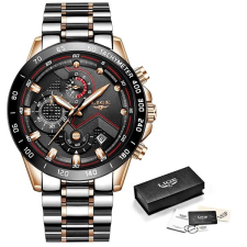 LIGE 9982-7 Férfi karóra + ingyenes ajándék karóra