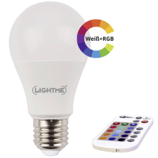 LightMe LED fényforrás E27 Izzólámpa forma 8.8 W = 66 W RGBW (LM85194) (LM85194) izzó