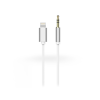  Lightning - 3,5 mm jack audio kábel 1 m-es vezetékkel - fehér