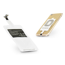  Lightning Qi adapter vezeték nélküli töltő állomáshoz - fehér mobiltelefon kellék
