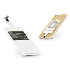 Lightning Qi adapter vezeték nélküli töltő állomáshoz - fehér mobiltelefon kellék