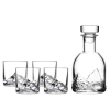  LIITON L10300 whiskys pohár és palack készlet, 1 l, 270 ml, 5 darab, vastagított falak, 3D Mount Everest aljzat, átlátszó