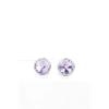  Lila Swarovski Kővel Díszített S925 Ezüst Fülbevaló