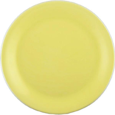 Lilien Sekély tányér, 25 cm, Daisy Lilien, sárga tányér és evőeszköz