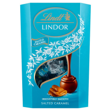 Lindor Salted Caramel tejcsokoládé golyók díszdobozban - 200g csokoládé és édesség