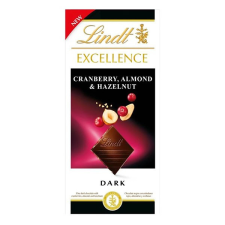 Lindt Csokoládé LINDT Excellence Cranberry 100 g csokoládé és édesség