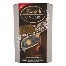 Lindt Csokoládé lindt lindor 70 cacao étcsokoládé golyók díszdobozban 200g csokoládé és édesség