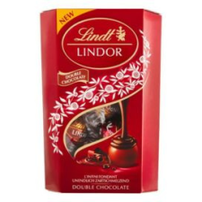 Lindt Csokoládé LINDT Lindor Double Chocolate dupla csokoládé golyók díszdobozban 200g csokoládé és édesség