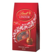 Lindt Csokoládé LINDT Lindor Milk tejcsokoládé golyók dísztasakban 137g csokoládé és édesség