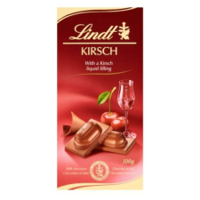  Lindt Kirsch cseresznyelikőrrel töltött csokoládé 100g csokoládé és édesség