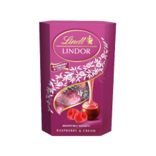 Lindt Lindor 200g Raspberry&amp;cream csokoládé és édesség