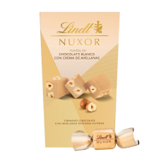  Lindt NUXOR Gianduja Mogyorós Fehércsokoládé Egész Mogyoróval 150g csokoládé és édesség