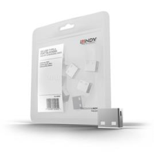 LINDY 10 USB Port Locks WHITE no Key (LINDY_40464) kábel és adapter