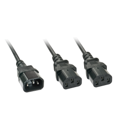 LINDY 30039 Y tápkábel - 2m kábel és adapter