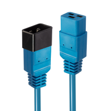 LINDY 30120 IEC hosszabbító kábel - 1m kábel és adapter