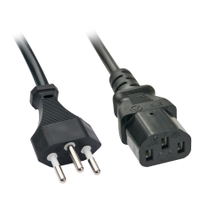 LINDY 30425 Fekete 0,7 M C13 csatlakozó kábel és adapter