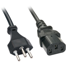 LINDY 30425 tápkábel Fekete 0,7 M C13 csatlakozó (30425) kábel és adapter