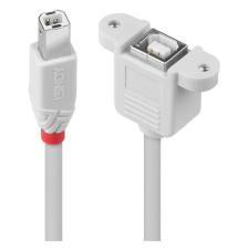 LINDY 31800 USB kábel 0,5 M USB B Szürke (31800) kábel és adapter