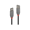 LINDY 36704 USB kábel 3 M USB 2.0 USB A Fekete, Szürke (36704)