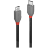 LINDY 36890 USB kábel 0,5 M USB 2.0 USB C Micro-USB B Fekete, Szürke (36890)