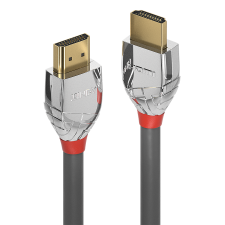 LINDY 37874 HDMI 2.0 - HDMI 2.0 Kábel 5m - Szürke kábel és adapter