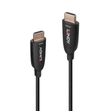 LINDY 38511 Optikai HDMI 2.1 - HDMI 2.1 Kábel 15m - Fekete kábel és adapter