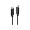 LINDY 41556 Thunderbolt kábel 1 M 20 Gbit/s Fekete (41556)