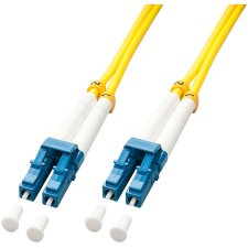 LINDY 47454 száloptikás kábel 10 M LC OS2 Sárga (47454) kábel és adapter