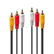 LINDY Audio Video Cable 3xPhono 10 m (LINDY_35695) kábel és adapter